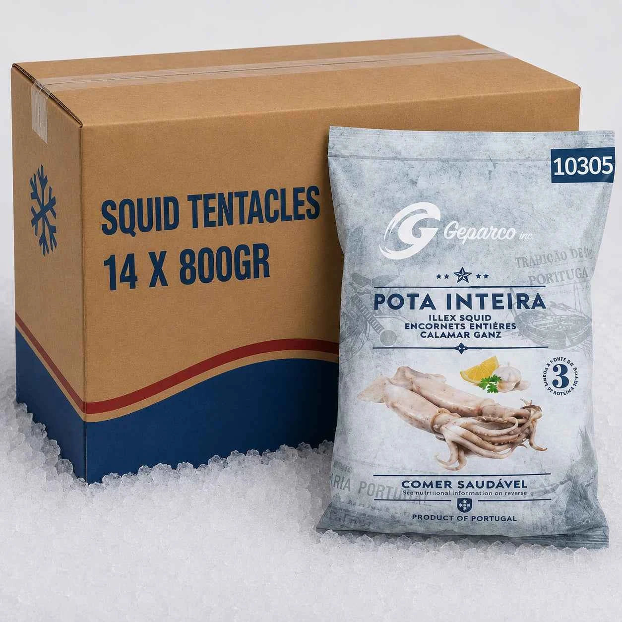 Squid Tentacles – Frozen | 11.2 kg (14 X 800g)