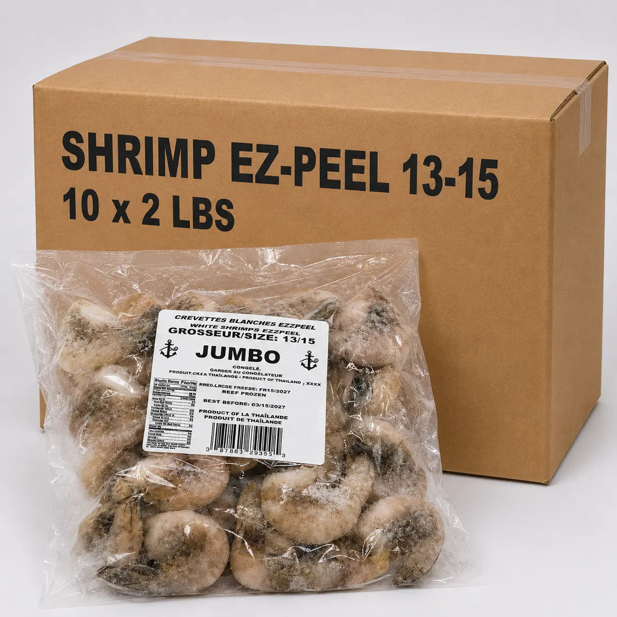 Shrimp ez-peel – Frozen | 20 LB (10 x 2 LBS)