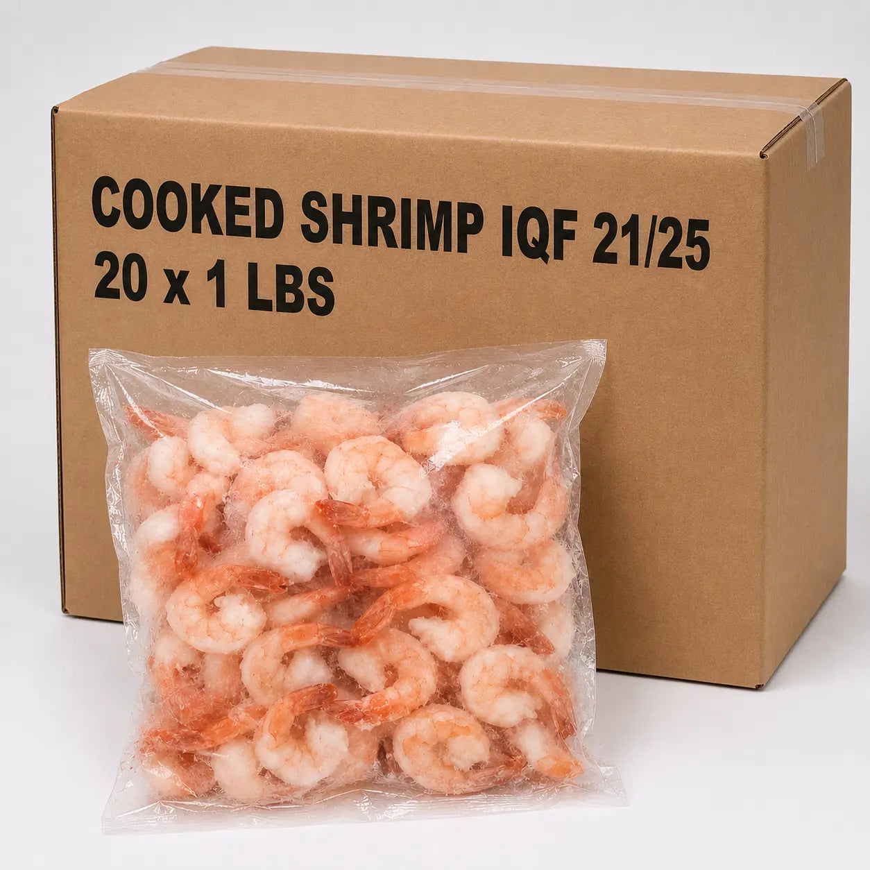 Cooked shrimp IQF – Frozen | 20 x 1 LBS