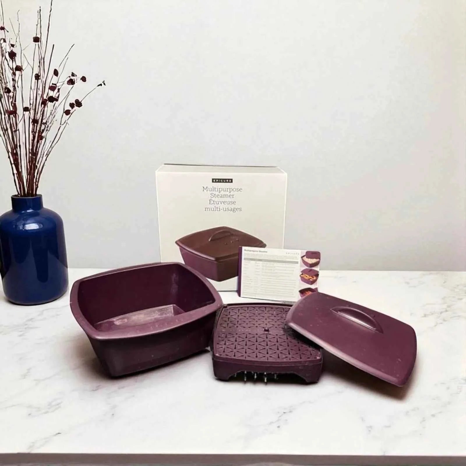 Purple Multipurpose Steamer - New