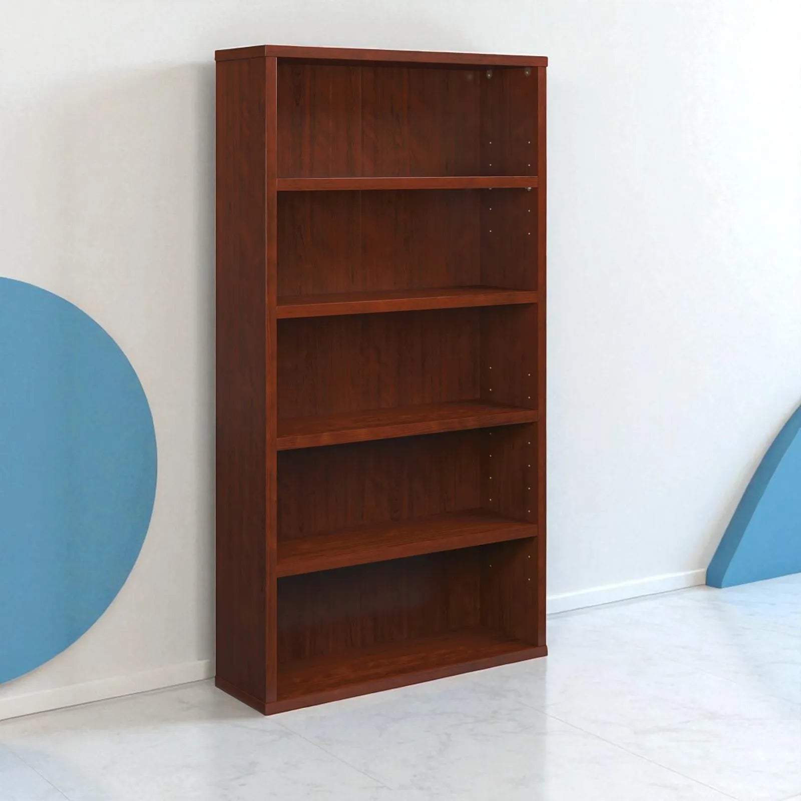 Claasic Wood Bookcase-5 shelves