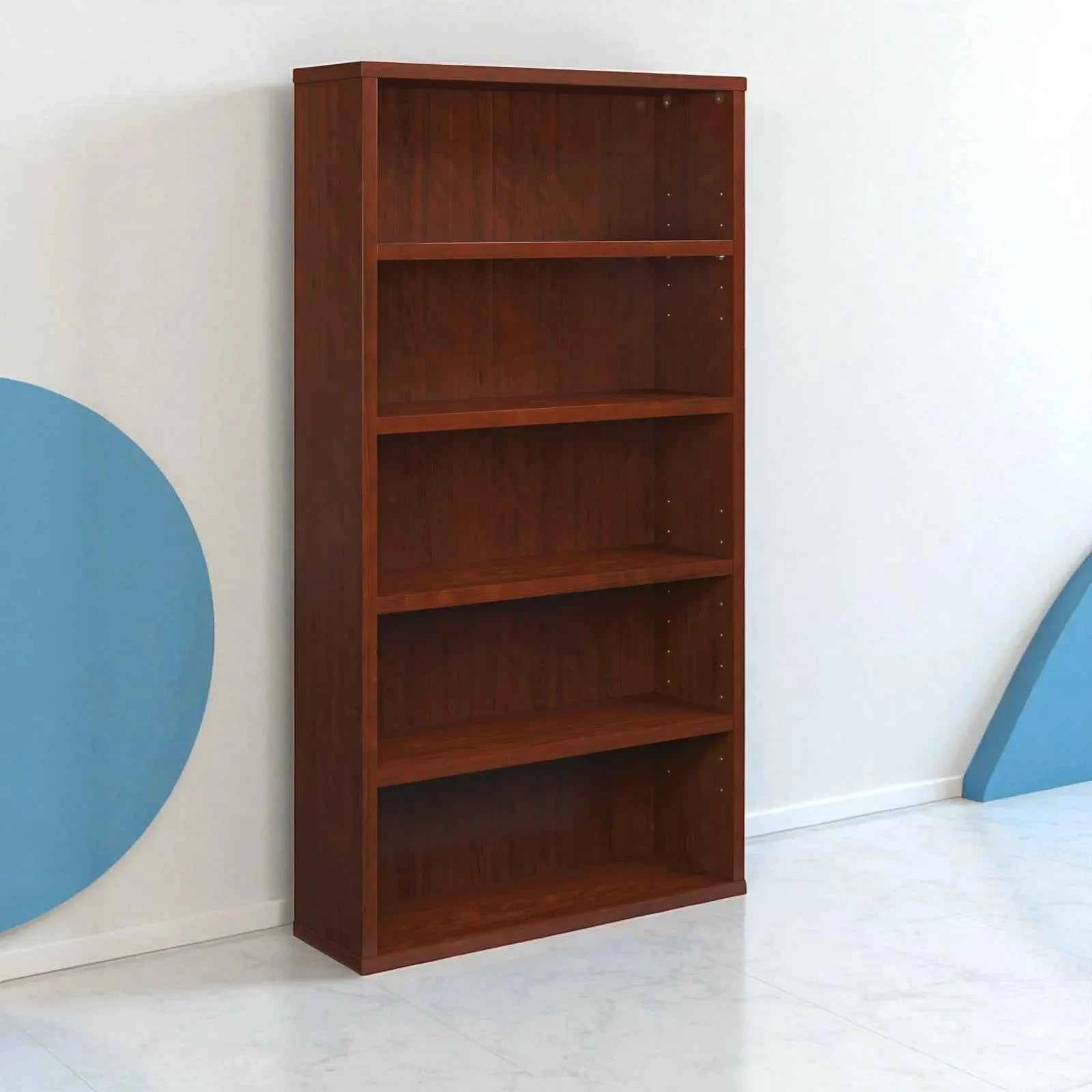 Claasic Wood Bookcase-5 shelves
