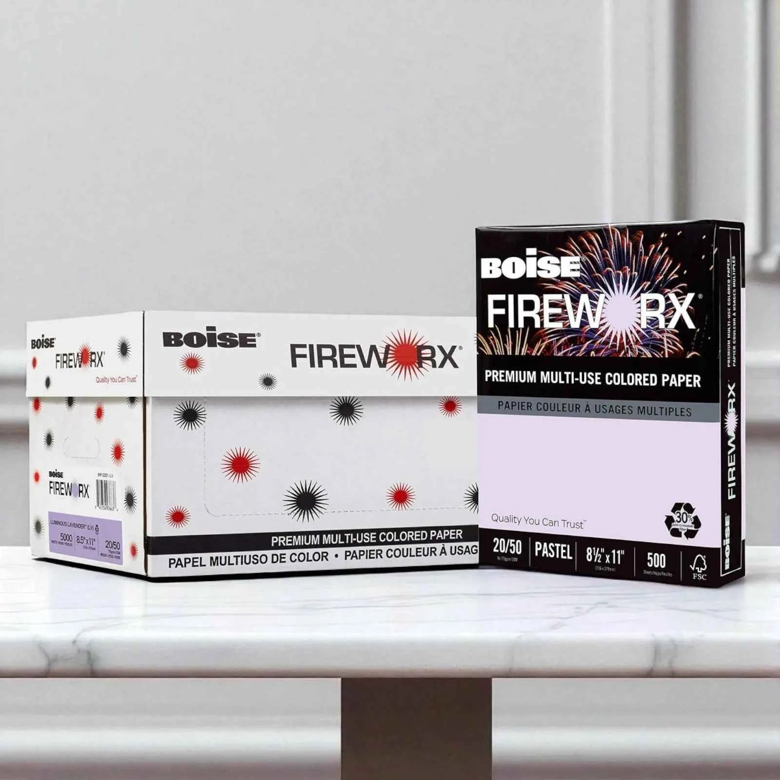 Boise Fireworx Color Copy/Lavender 500 Sheet