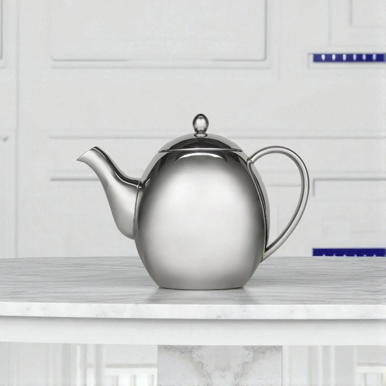 Epicure Brentwood insulated stainless steel teapot 1.2L with no drip spout