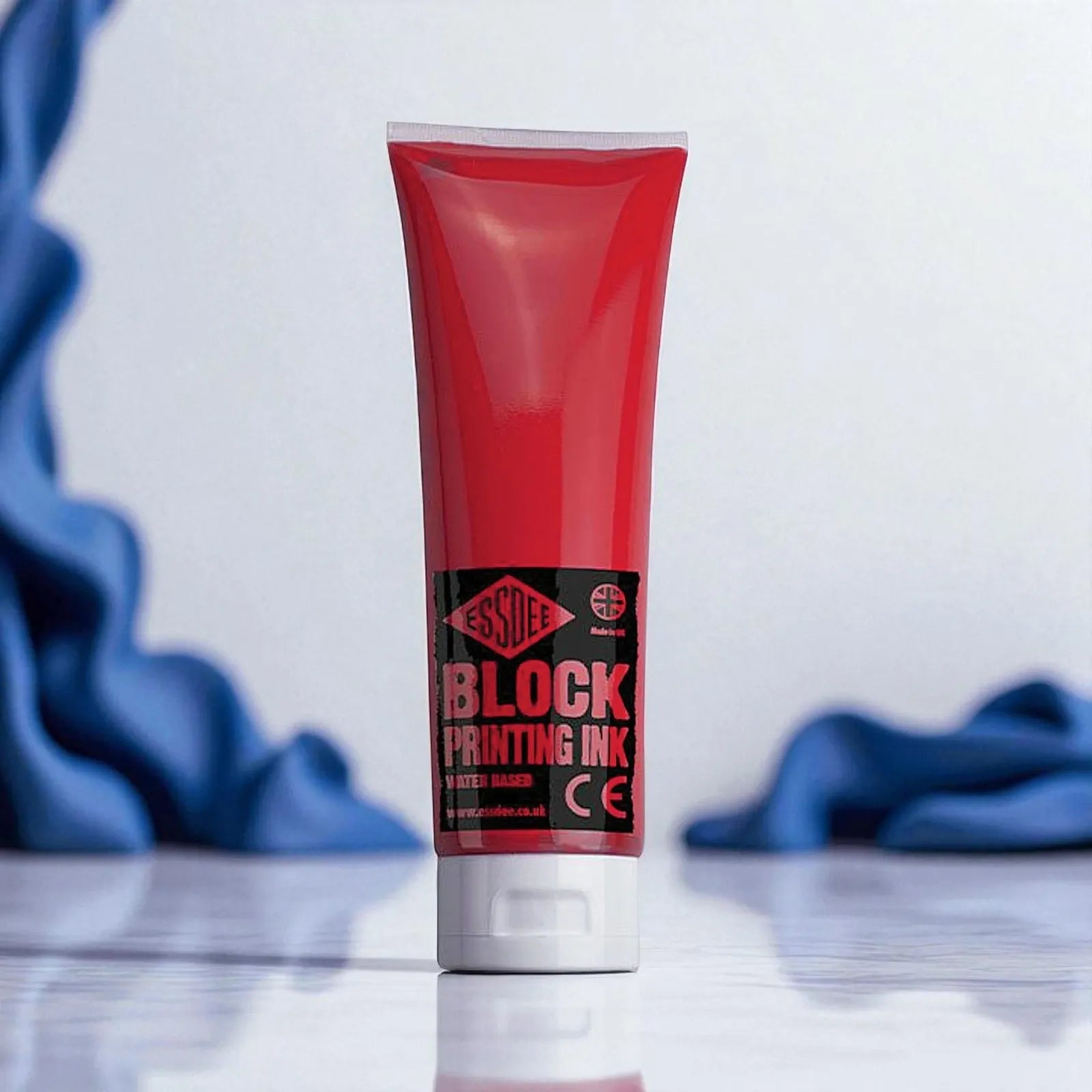 Essdee red waterbased block printing ink, 300ml tube – new