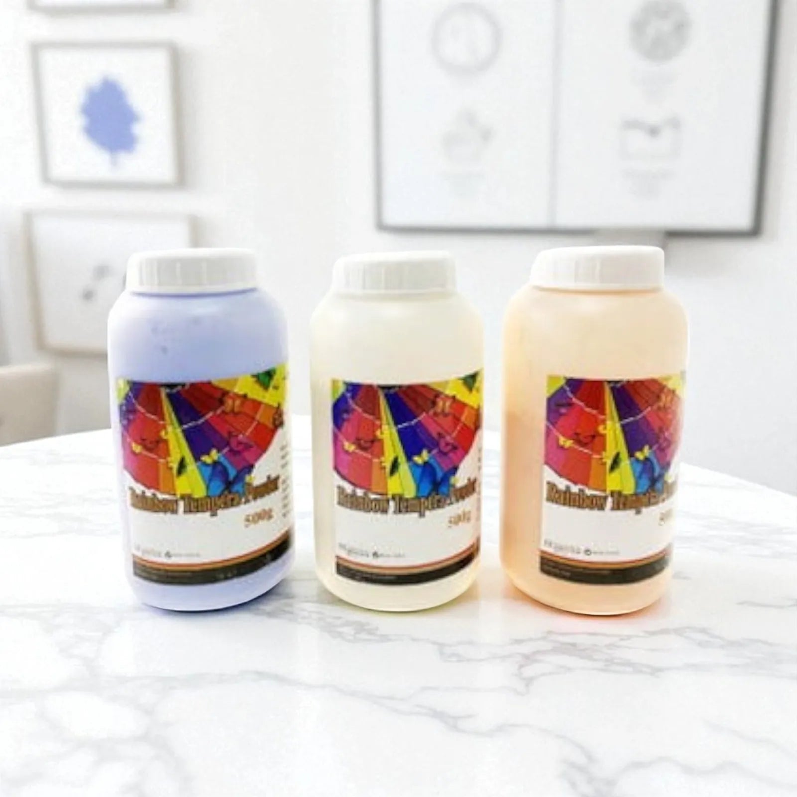 Rainbow 500g non-toxic tempera paint powder – bright colours