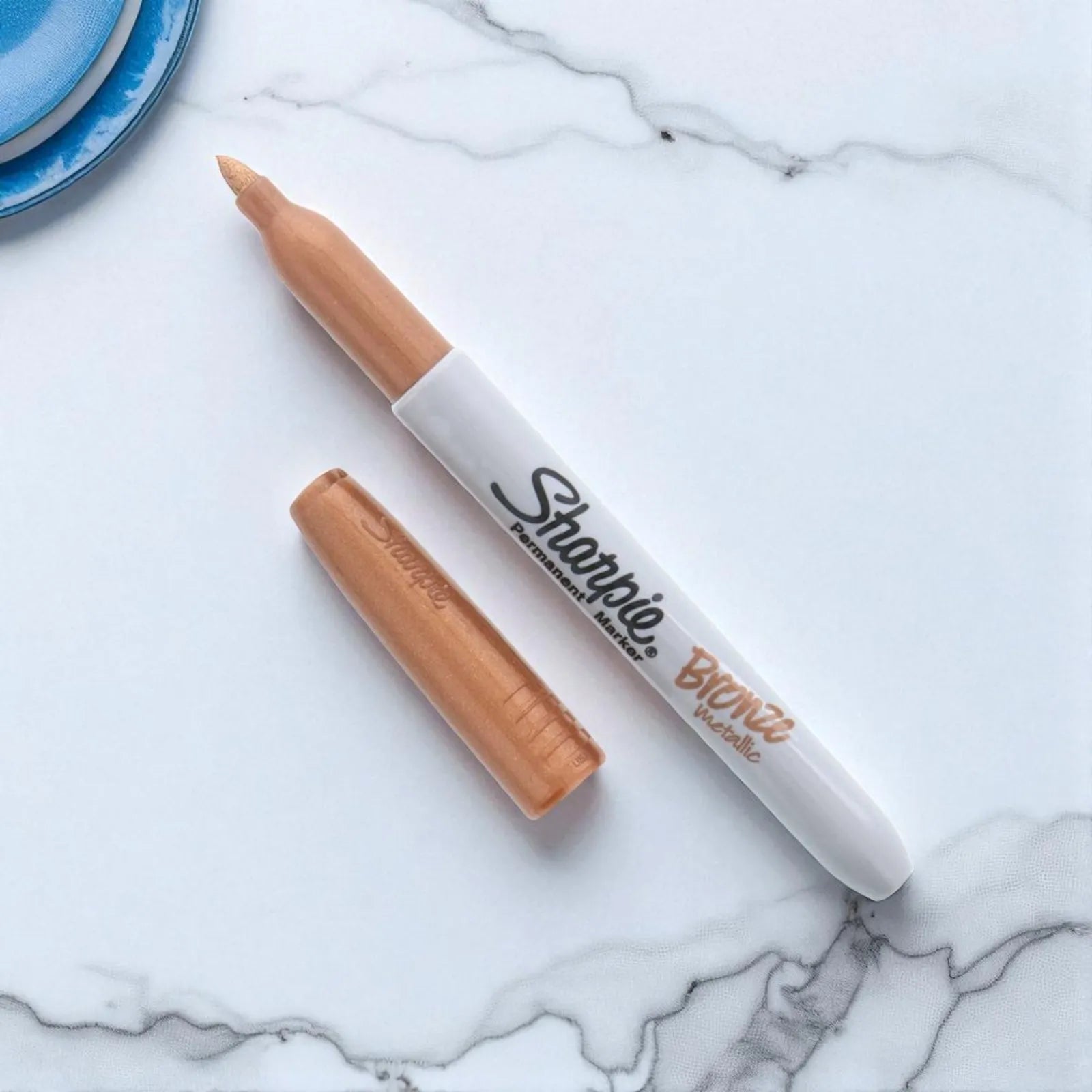 Sharpie Metallic Permanent Markers in bronze and gold, pack of 12