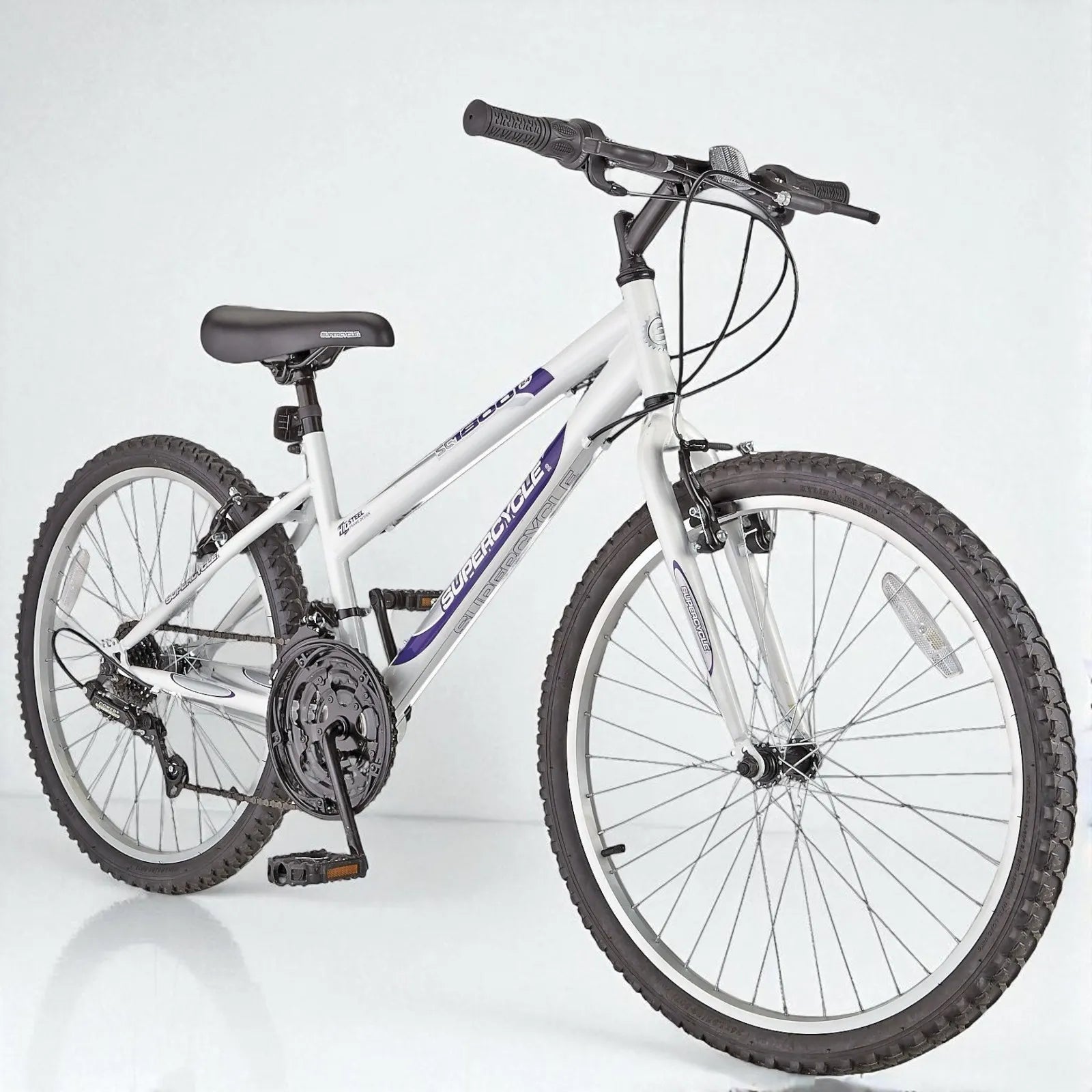 Supercycle 1800 26" mountain bike in grey and purple – return item