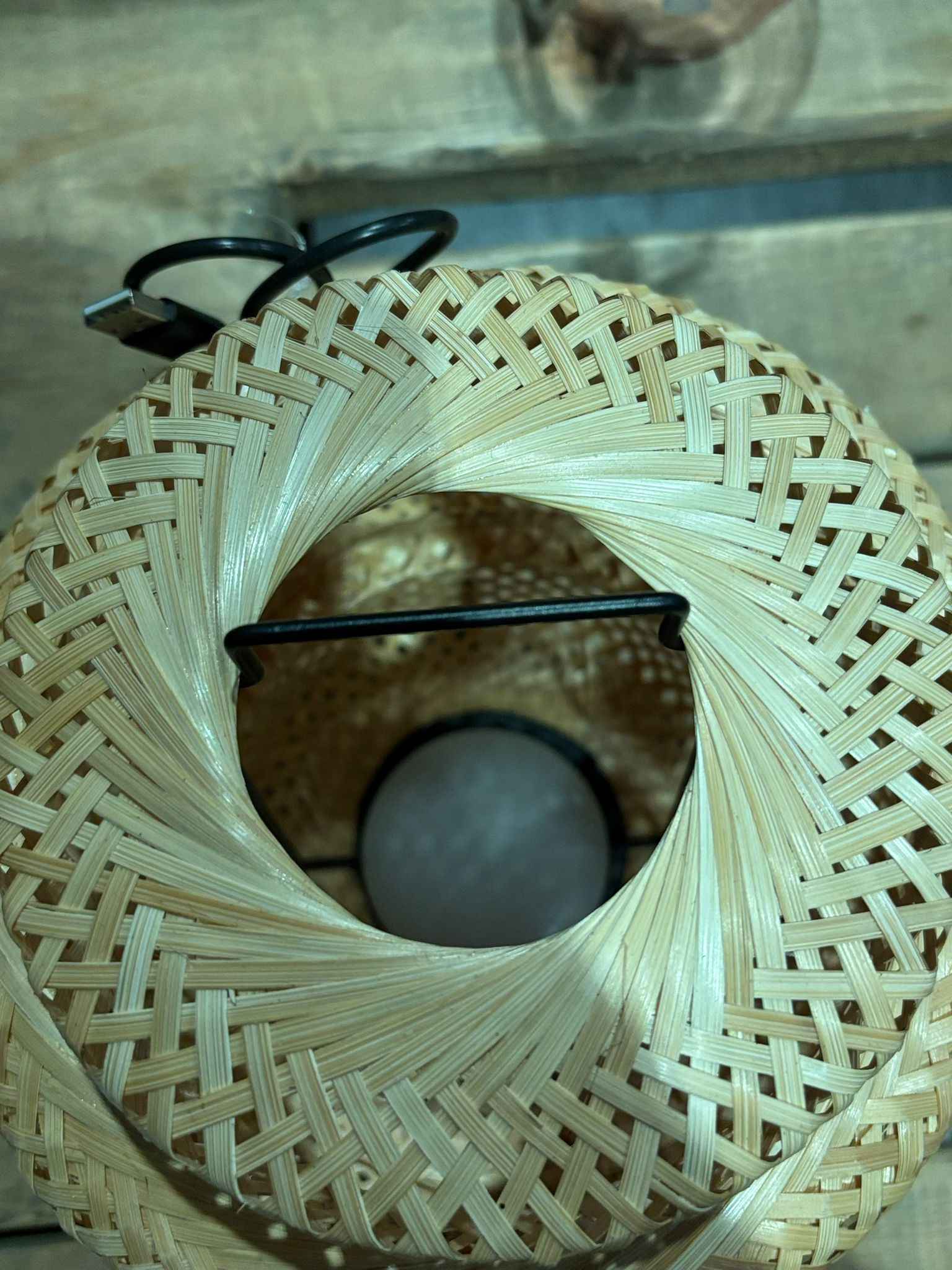 Bamboo Led Table Lamp-Return