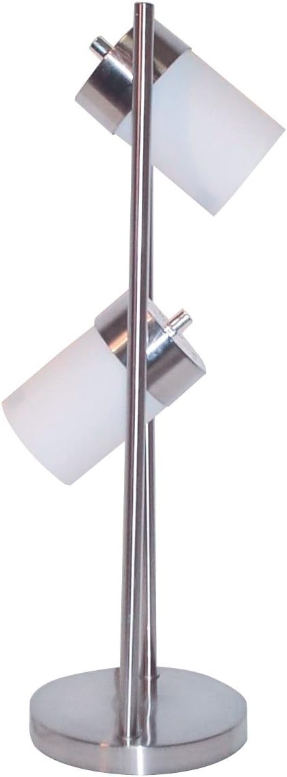 2-Light Adjustable table Lamp, white- Return