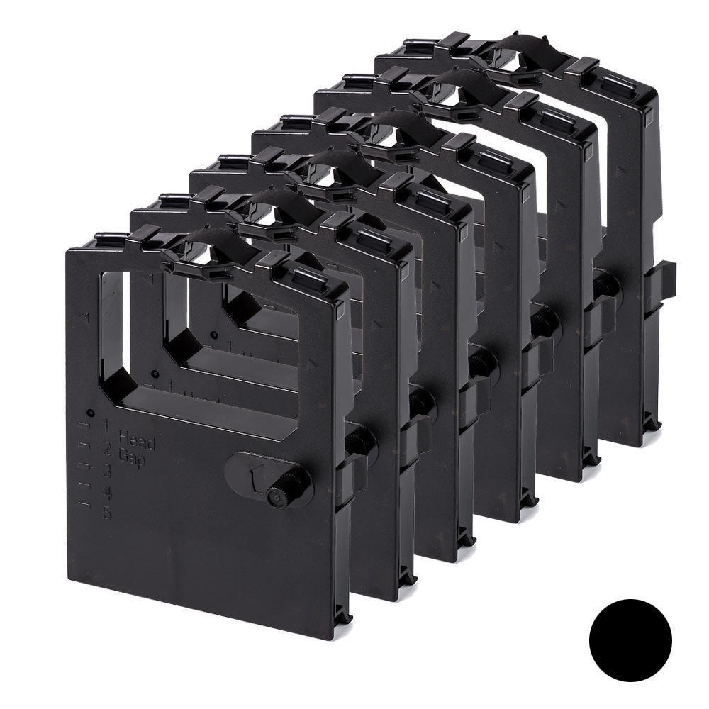 Black compatible Okidata MI590 printer ribbon cartridge