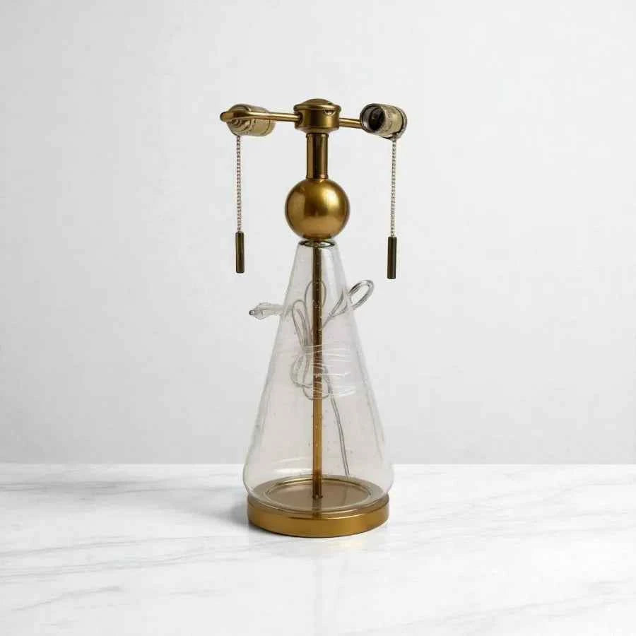 Set of 2 Mid Century pull chain Lamps- Return