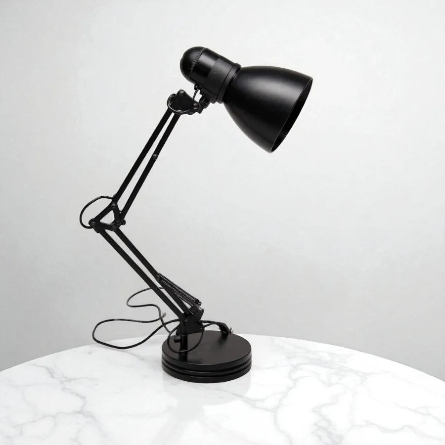 Modern Swing-Arm Desk Lamp, Black - Return