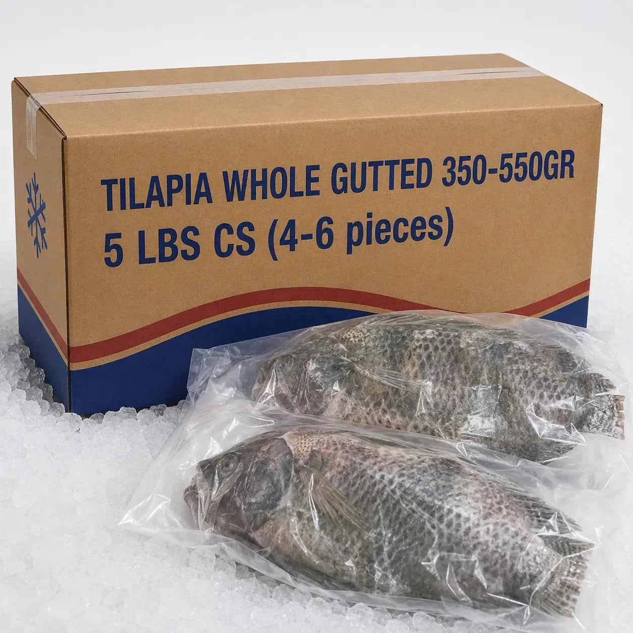 Tilapia Whole Gutted– Frozen |  5 LBS