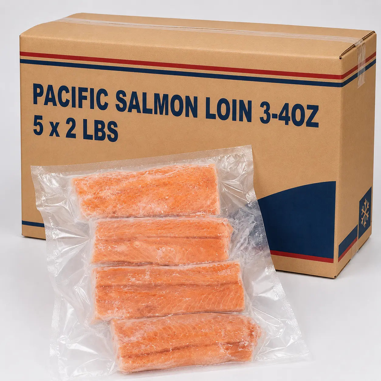Pacific salmon loin – Frozen |  10 LB (5 x 2 LBS)