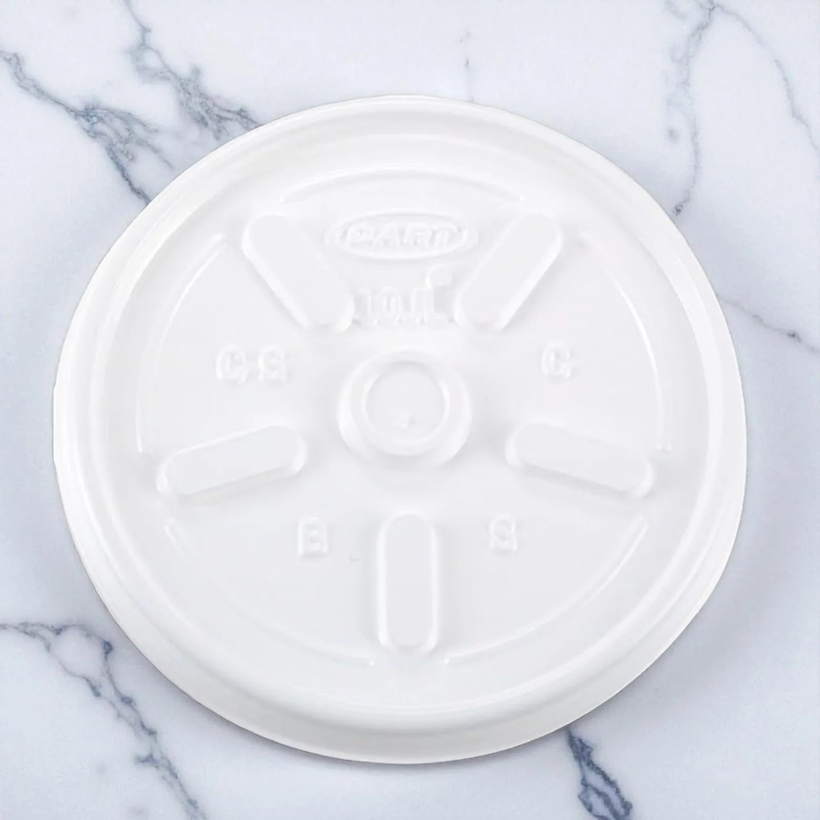 1000 Plastic Lids, for 6oz Hot/Cold Foam Cups, Vented