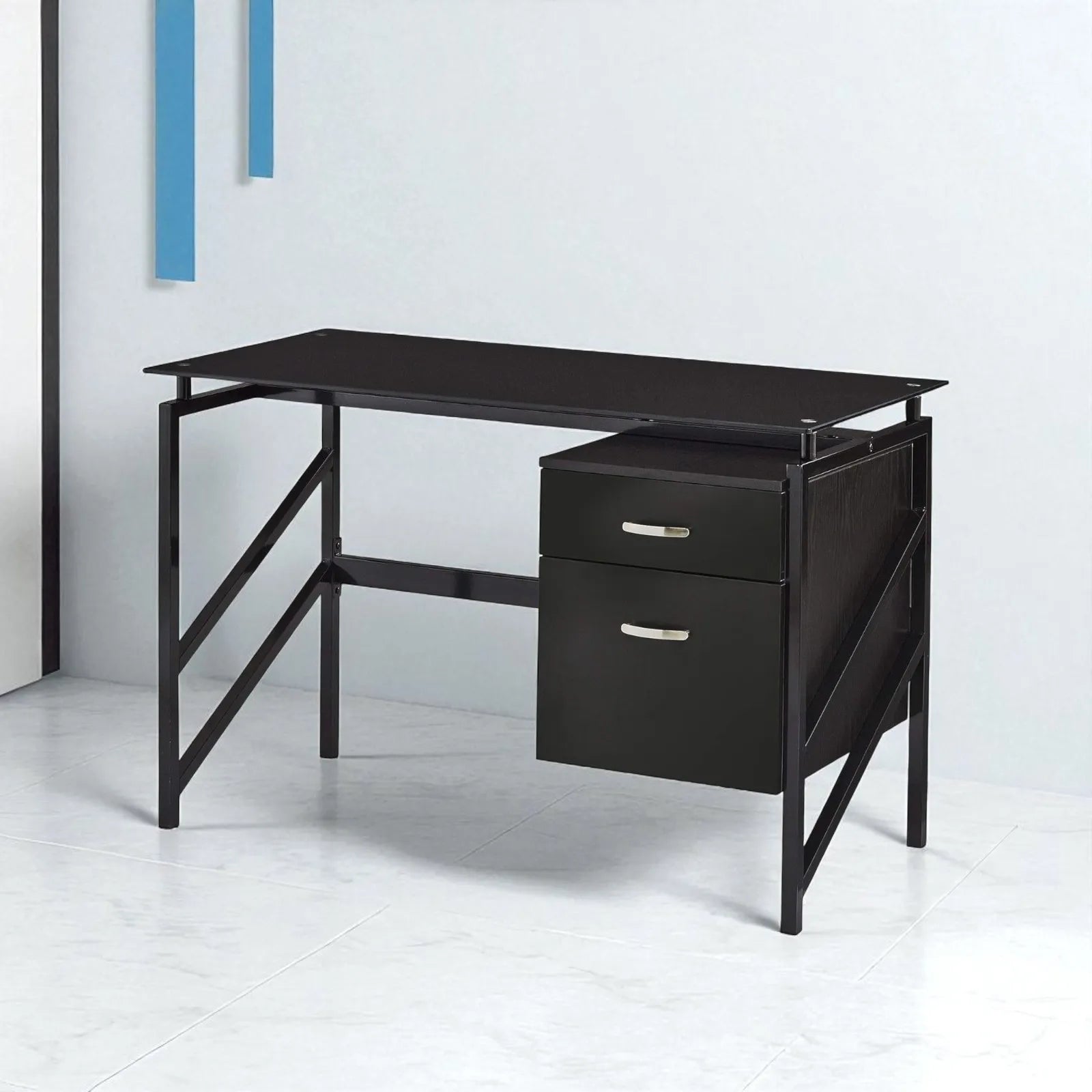 Soho Glass Top desk - Safco