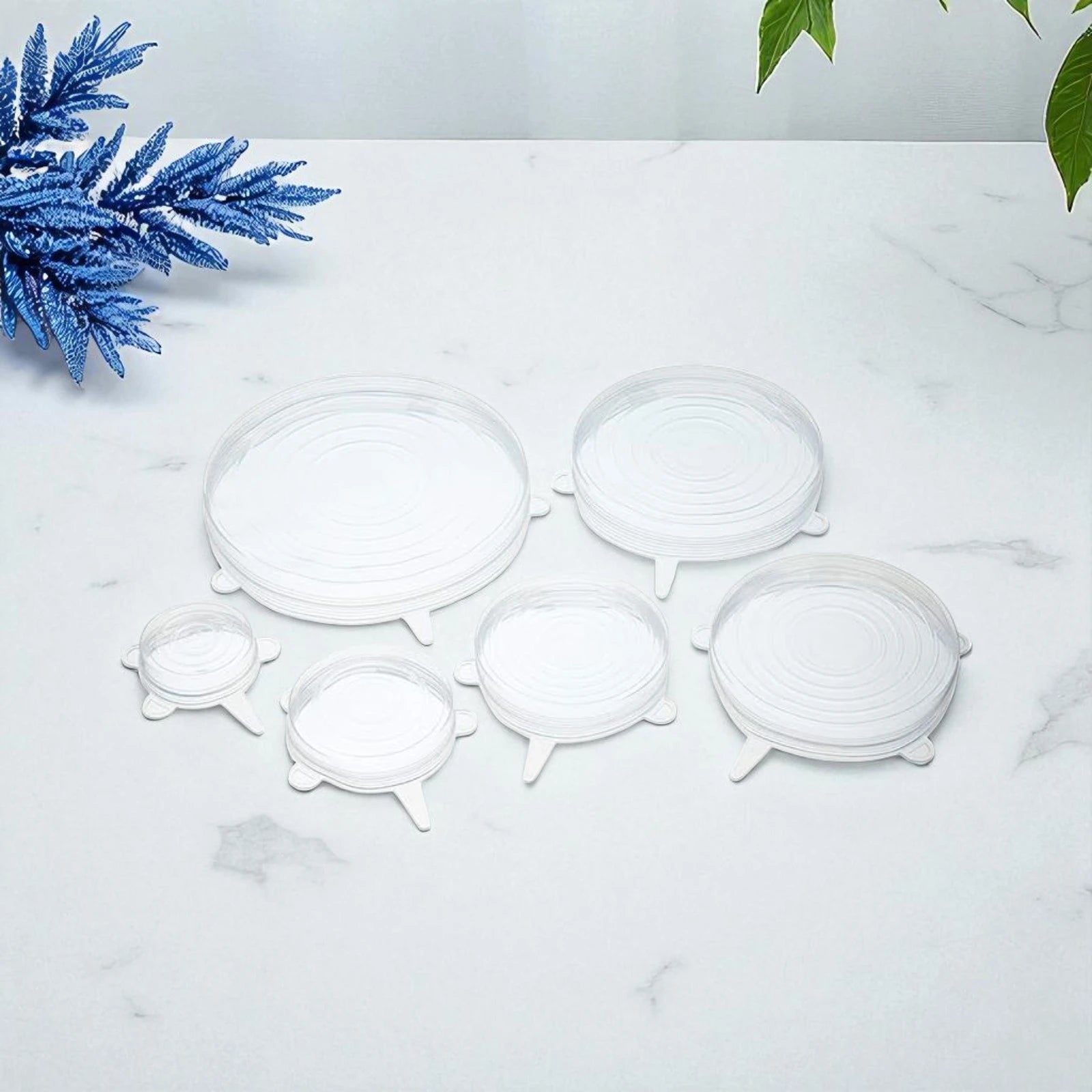Epicure silicone stretch lids set of 6 in various sizes