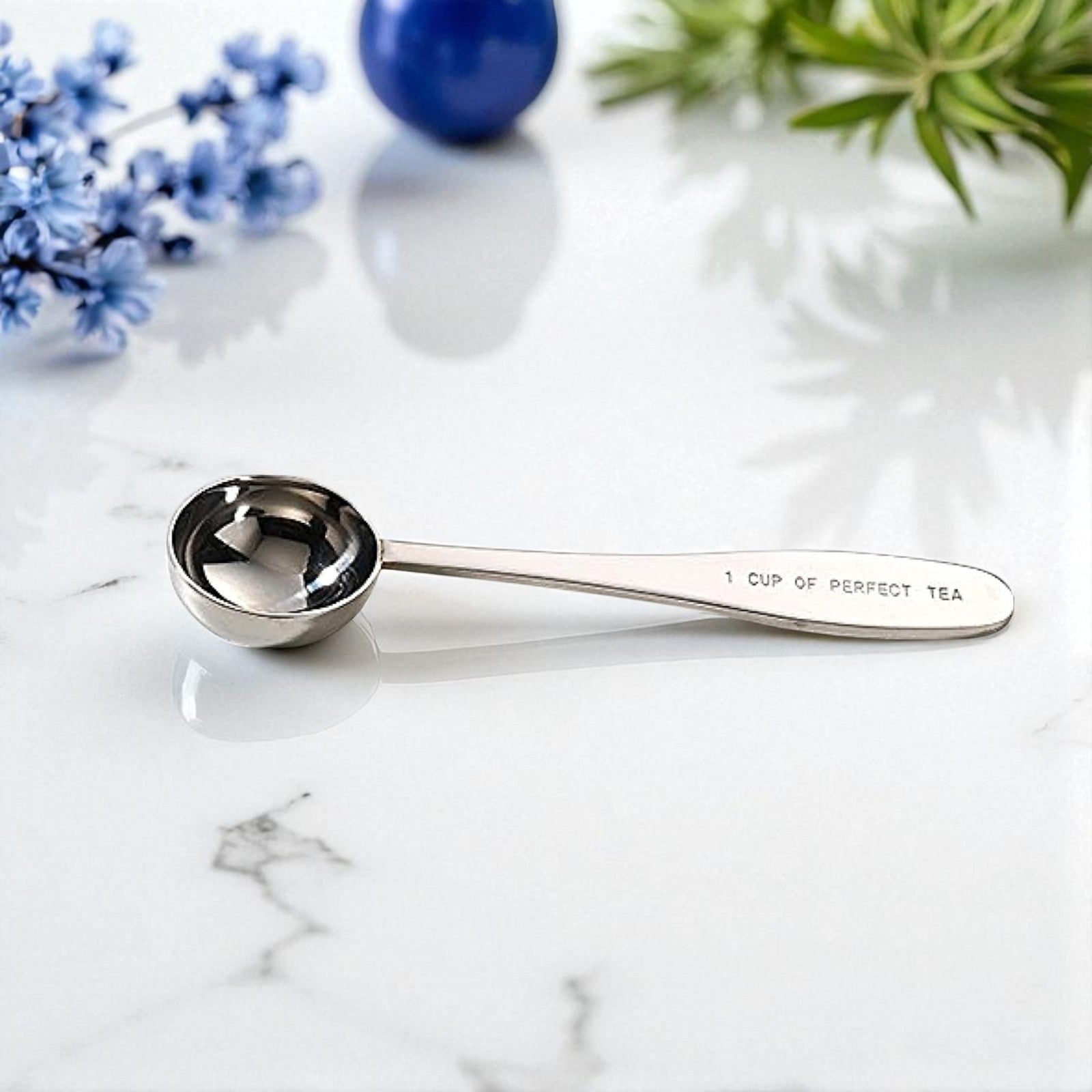 Epicure stainless steel 7-inch tea spoon for measuring loose-leaf tea