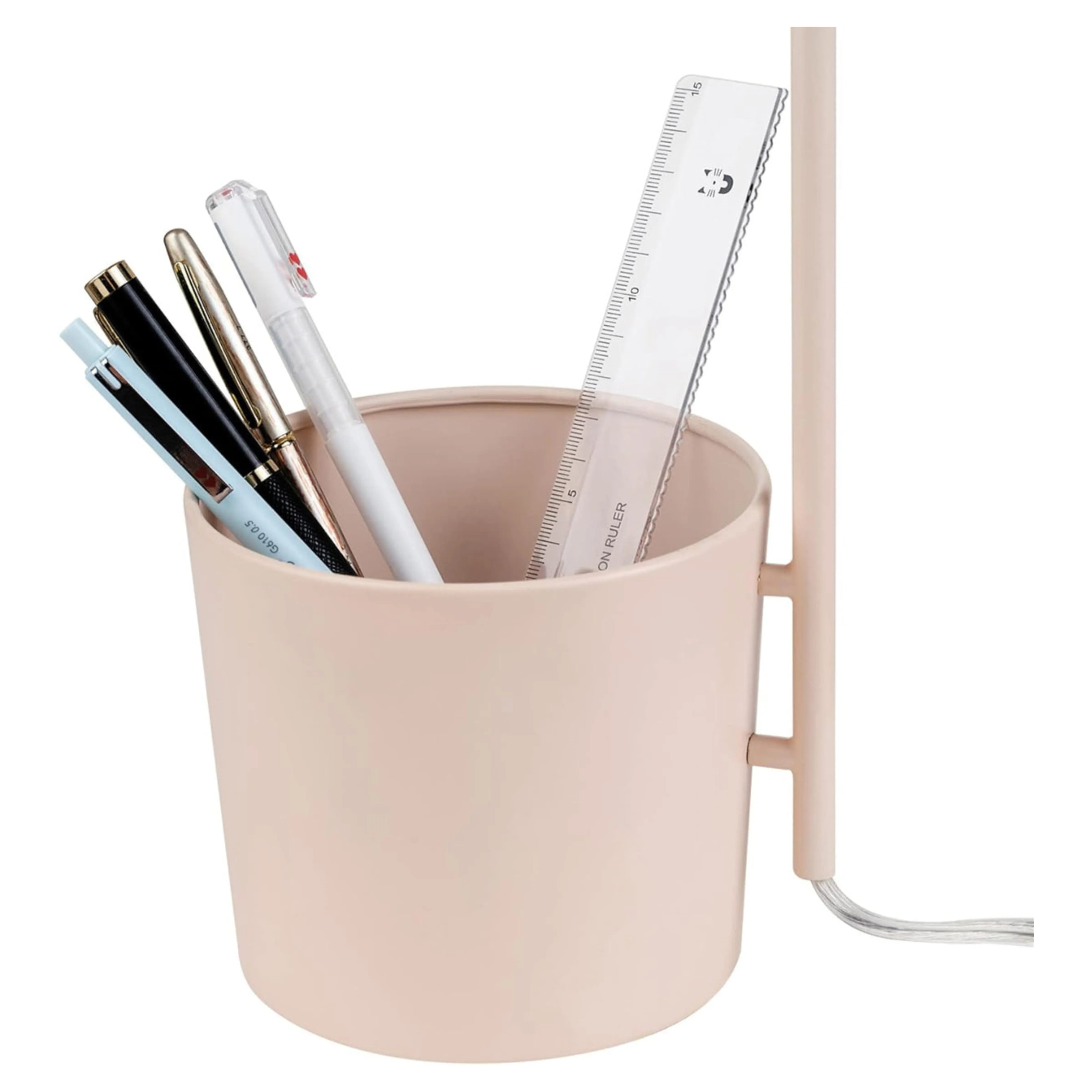 Organizer Desk Lamp, Matte Pink - Used