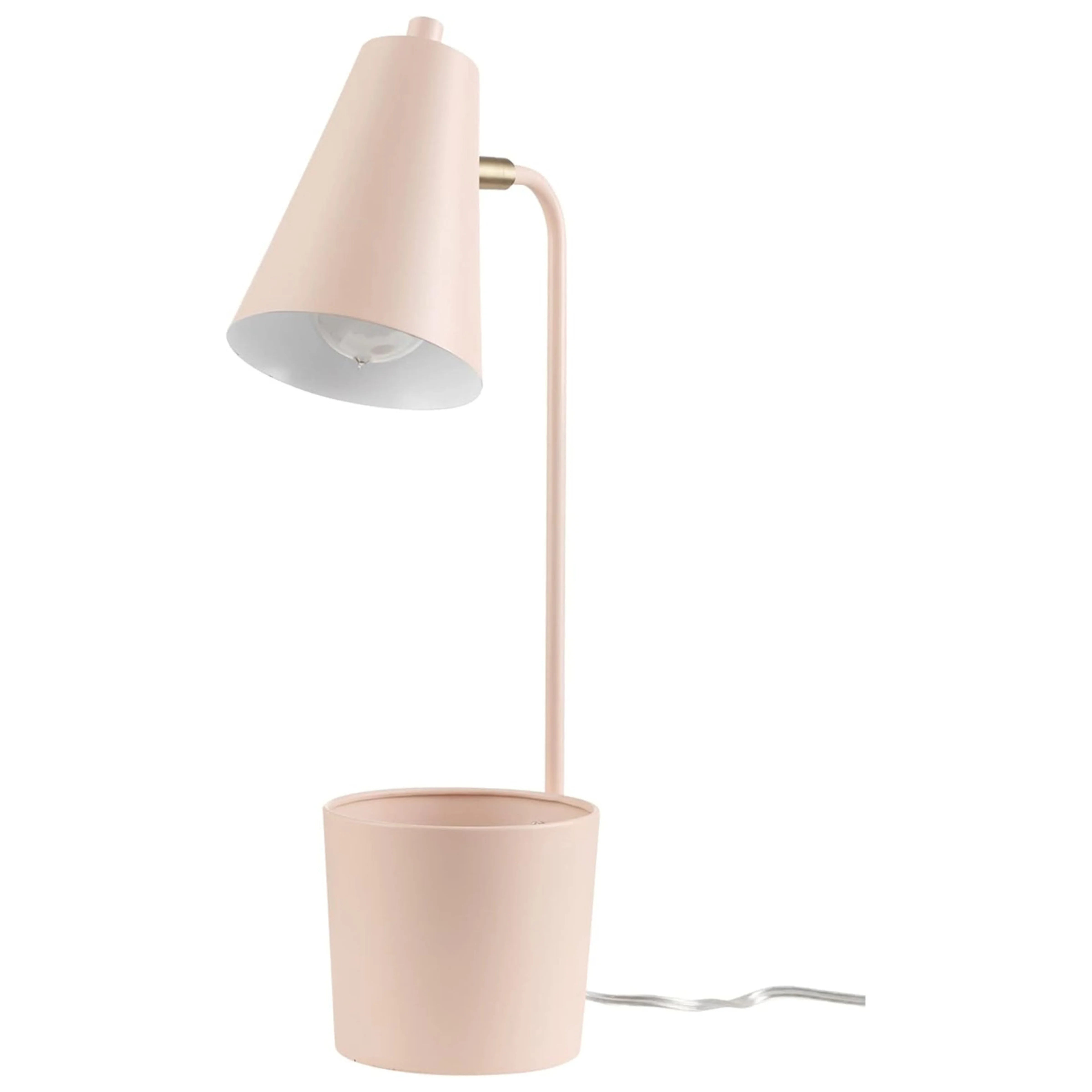 Organizer Desk Lamp, Matte Pink - Used