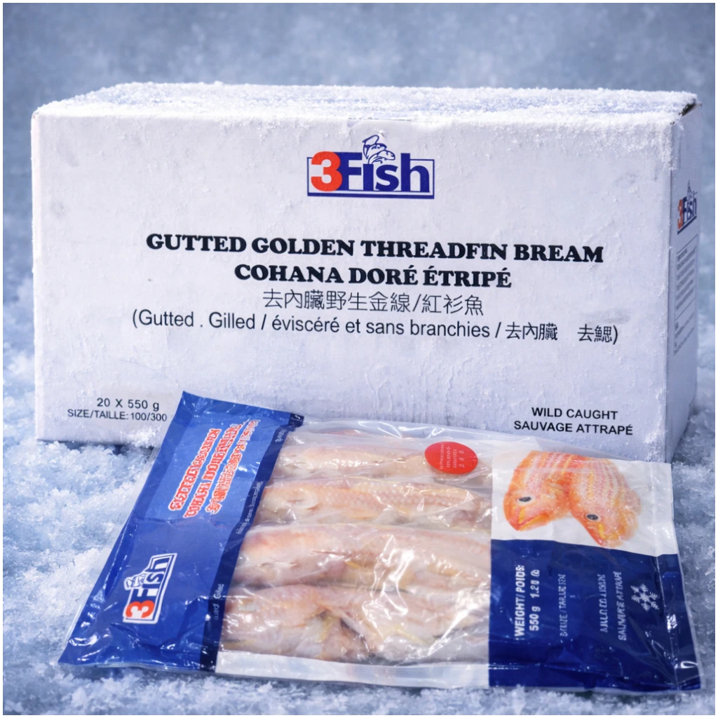 Golden Threadfin Bream – Frozen | 11 kg (20 × 550 g)