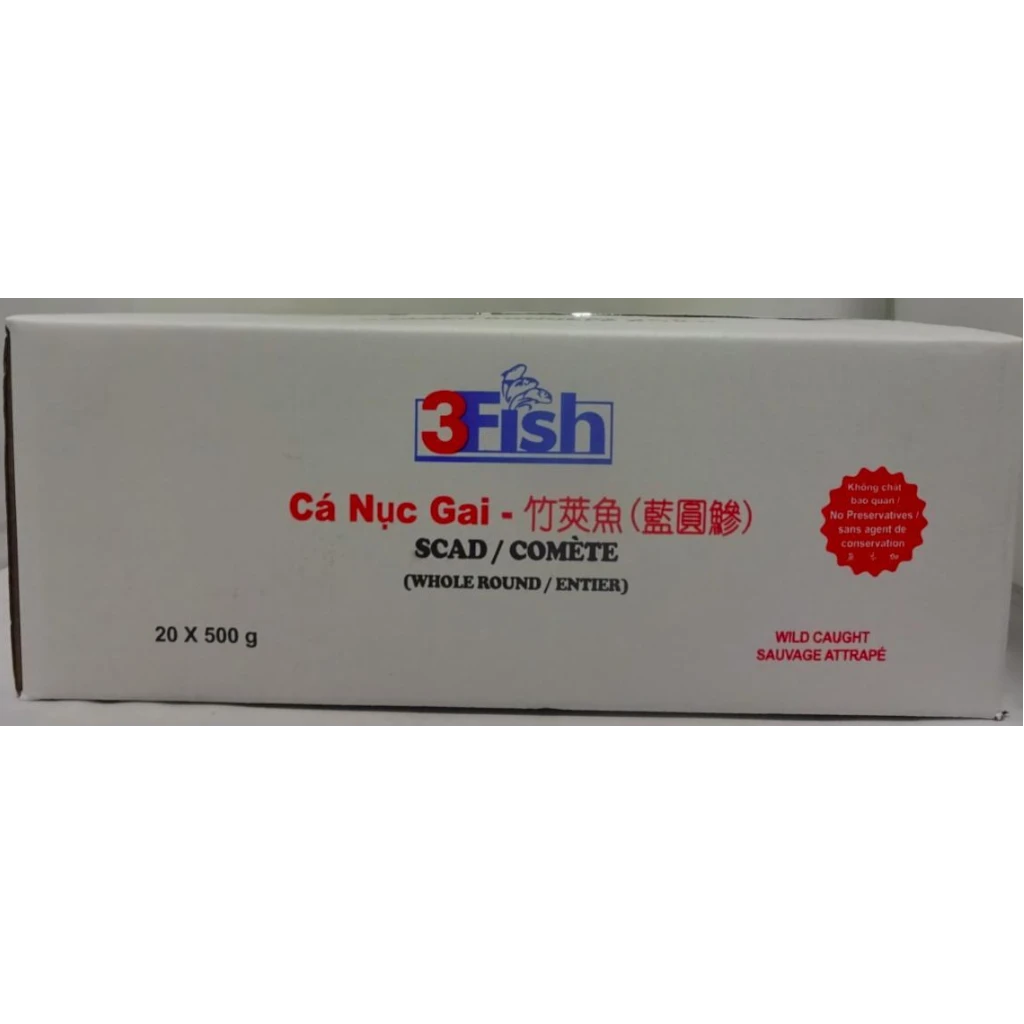 Round Scad – Frozen | 10 kg (20 × 500 g)