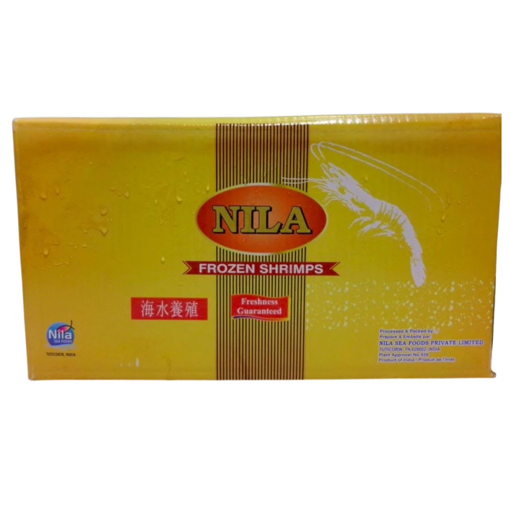 White Shrimp – Frozen | 9.7 kg (6 × 1.63 kg)