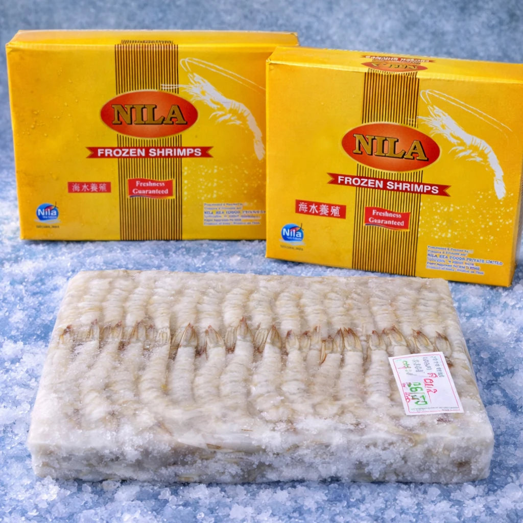 White Shrimp – Frozen | 9.7 kg (6 × 1.63 kg)